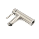 WELS Kitchen Laundry Round Basin Mixer Vanity Sink Faucet Tap Nickel Brushed Set