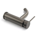 WELS Gun Metal Grey Kitchen Laundry Round Basin Mixer Vanity Sink Faucet Tap Set