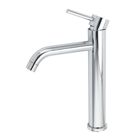 WELS Chrome Tall Basin Kitchen Laundry Mixer Vanity Sink Faucet Tap Curve Outlet
