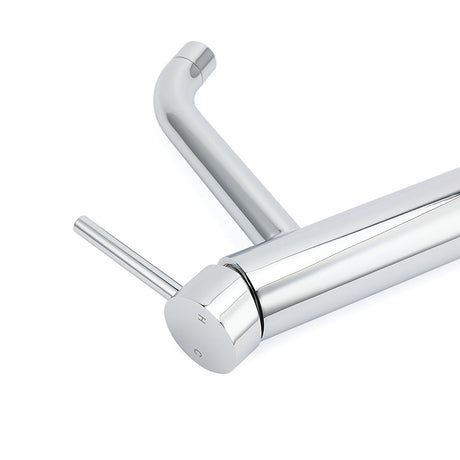 WELS Chrome Tall Basin Kitchen Laundry Mixer Vanity Sink Faucet Tap Curve Outlet