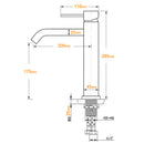 WELS Gunmtal Grey Tall Kitchen Laundry Basin Mixer Vanity Sink Faucet Tap Valve