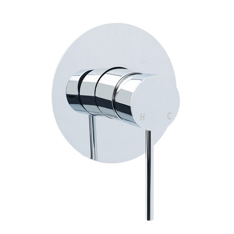 Watermark Round Pin Lever Hot Cold Water Mixer Bathroom Shower Tap Valve Chrome