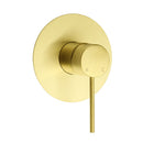 Watermark Brushed Gold Round Bathroom Shower Hot Cold Mixer Ceramic Cartridge OZ