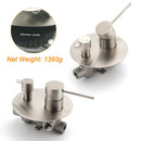 AU Round Stainless Steel Shower Mixer Diverter Brushed Nickel For Bathroom Sets