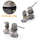 Small Face Gun Metal Gray Round Shower Mixer 2 Way Switch Diverter For Combo Set