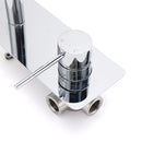 WELS Chrome Round Wall Mounted Basin Vanity Mixer Bath Tub Bubble Faucet Spout