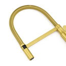 Brushed Gold Tall Kitchen Sink Basin Mixer 360º Swivel Faucet Tap Pull Out Spout