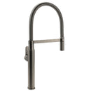 WELS Gun Metal Stainless Steel Pull Out Swivel Kitchen Mixer Sink Tap Spout Faucet
