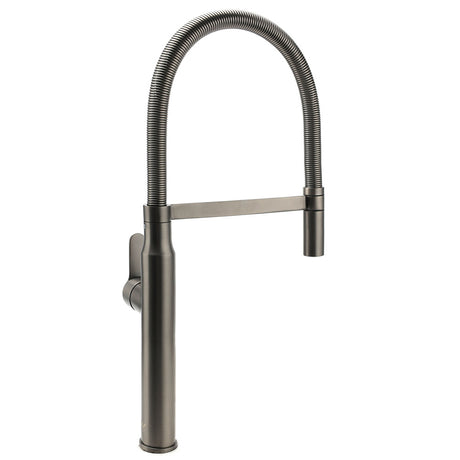 WELS Gun Metal Stainless Steel Pull Out Swivel Kitchen Mixer Sink Tap Spout Faucet