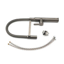 WELS Gun Metal Stainless Steel Pull Out Swivel Kitchen Mixer Sink Tap Spout Faucet