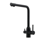 Matt Black 3 Ways Kitchen Mixer Tap Pury Water Sink Faucet 360 Swivel Spout Outlet