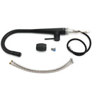 Matt Black Pull Out Long Hose Kitchen Sink Tap Round Basin Mixer Faucet Spout