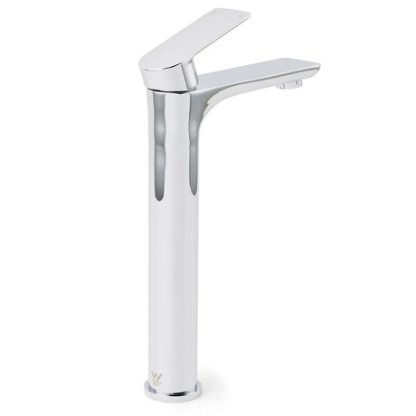 WELS Bathroom Chrome Round Tall Basin Mixer Vanity Faucet Laundry Counter Tap