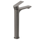 WELS Gun Metal Grey Round High Rise Basin Mixer Bathroom Vanity Faucet Tapware