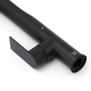 WELS Matte Black Round Kitchen Mixer Sink Tap Swivel Laundry Faucet Spout NEW