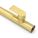 NEW ARRIVAL WELS Brushed Gold Round Kitchen Mixer Sink Tap Laundry Faucet Spout