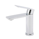 WELS Chrome Square Bathroom Short Basin Mixer Vanity Sink Faucet Tap Flat Lever