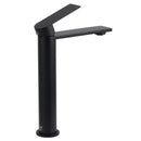 WELS Matt Black Square Tall Flat Lever Handle Basin Mixer Vanity Sink Faucet Spout