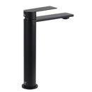WELS Matt Black Square Tall Flat Lever Handle Basin Mixer Vanity Sink Faucet Spout