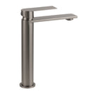 WELS Square Tall Flat Handle Basin Mixer Vanity Sink Faucet Spout Gun Metal Gey