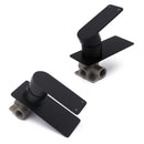 Matte Black Rectangle Shower Mixer Hot Cold Control Tap 35mm Ceramic Cartridge