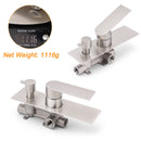 Brushed Nickel Silver Square Stylish 1/2inch Shower Mixer Diverter 2 Way Switch