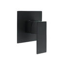 Matt Black Square Shower Mixer Hot Cold Tap Ceramic Cartridge Spindle Watermark