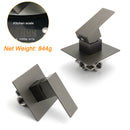 Watermark Gun Metal Square Bath Shower Mixer Hot Cold Tap Ceramic Cartridge Valve