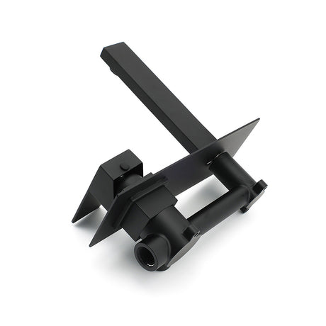 Matt Black Basin Mixer Bathroom Tub Faucet Wall Mount Tap Hot Cold Water Spout