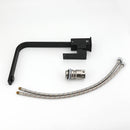 Matt Black Square Gooseneck 360 Swivel Laundry Sink Kitchen Mixer Faucet Tapware