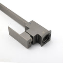 WELS Gun Metal Square Gooseneck Swivel Laundry Kitchen Mixer Faucet Sink Tap Set