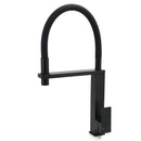 Matt Black Swivel Kitchen Sink Basin Mixer Swivel Faucet Tapware Pull Out Spout