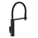 Matt Black Swivel Kitchen Sink Basin Mixer Swivel Faucet Tapware Pull Out Spout