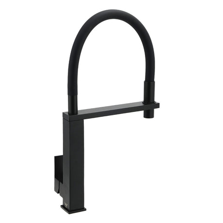 Matt Black Swivel Kitchen Sink Basin Mixer Swivel Faucet Tapware Pull Out Spout