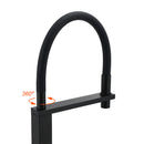 Matt Black Swivel Kitchen Sink Basin Mixer Swivel Faucet Tapware Pull Out Spout