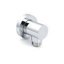 Bathroom Component Brass Chrome Flexible Shower Elbow Connector Water Inlet 1/2" End