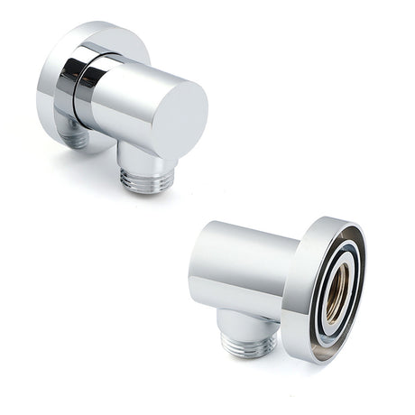 Bathroom Component Brass Chrome Flexible Shower Elbow Connector Water Inlet 1/2
