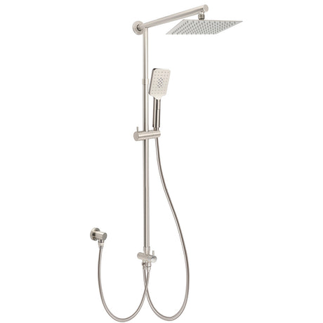 Brushed Nickel 2in1 Square 8