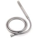 Brushed Nickel Round 8" Rain Head Shower 1 Mode Handheld Sliding Rail Arm Mixer 2in1 Set