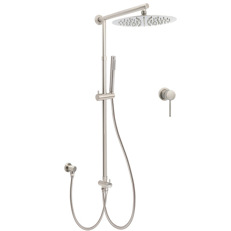 Brushed Nickel 2in1 Set Round 12