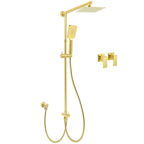 Brushed Gold Dual Square 8