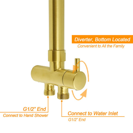 WELS Brushed Gold Square 10
