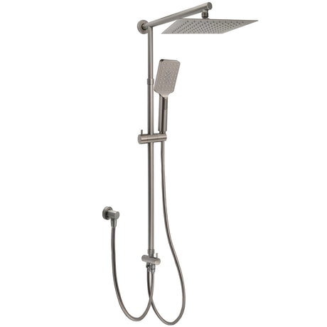WELS Gun Metal 2in1 Shower Set Square 10