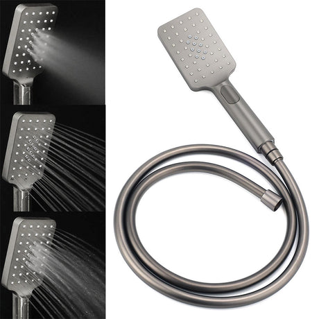 WELS Gun Metal 2in1 Shower Set Square 10