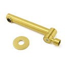 Brushed Gold Round Basin Wall Mounted Faucet Outlet Swivel Bathtub Stainless Steel Spout