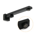 Matte Black Square Bathtub Faucet 180° Swivel Water Spout Outlet Basin Watermark