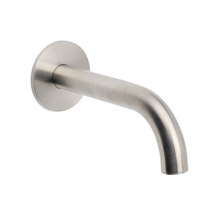 Brushed Nickel 150mm Round Curve Faucet Water Outlet Swivel Bathtub Filler Spout