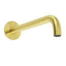 Brushed Gold Round 250mm Spout For Bathroom Tub Wall Mounted Water Filler Outlet