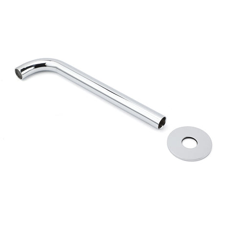 Polisehd Chrome Round 250mm Long Water Filler Spout Bath Tub Wall Mounted Outlet