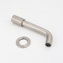 Brushed Nickel Silver Round Swivel Basin Faucet Bubble Water Outlet Bath Tub Spout